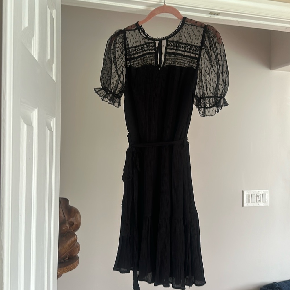 Black dress with lace